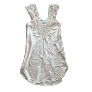 Gillian O’Malley Slip Dress Nightgown Nighty Pink Lace Womens Small Sexy